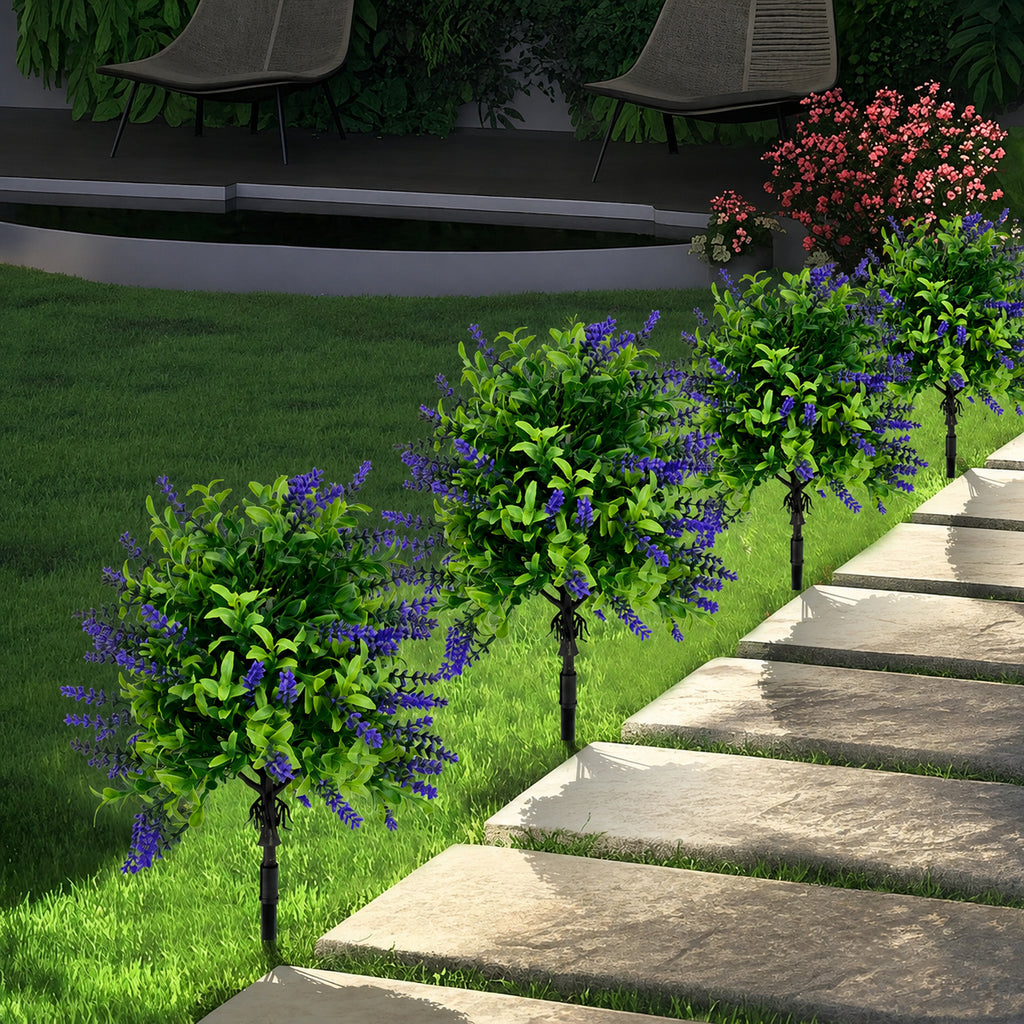 Artificial Lavender Garden Stake   Outdoor Floral Garden Décor | EVERIVELLE artificial flowers and garden décor