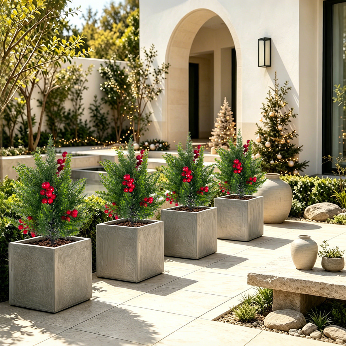 Artificial Topiary Garden Stake Collection   Lifelike Outdoor Décor | EVERIVELLE artificial flowers and garden décor