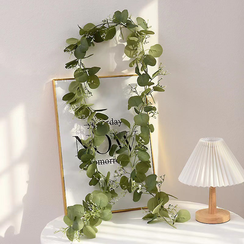 EVERIVELLE Single-Strand Artificial Eucalyptus Decorative Garland