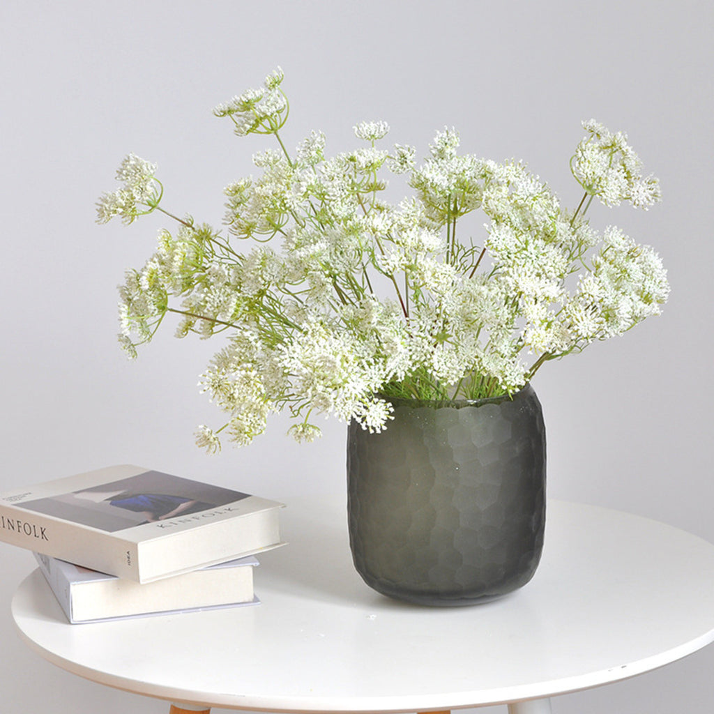 EVERIVELLE Three-Head Artificial Lace Flower Stem