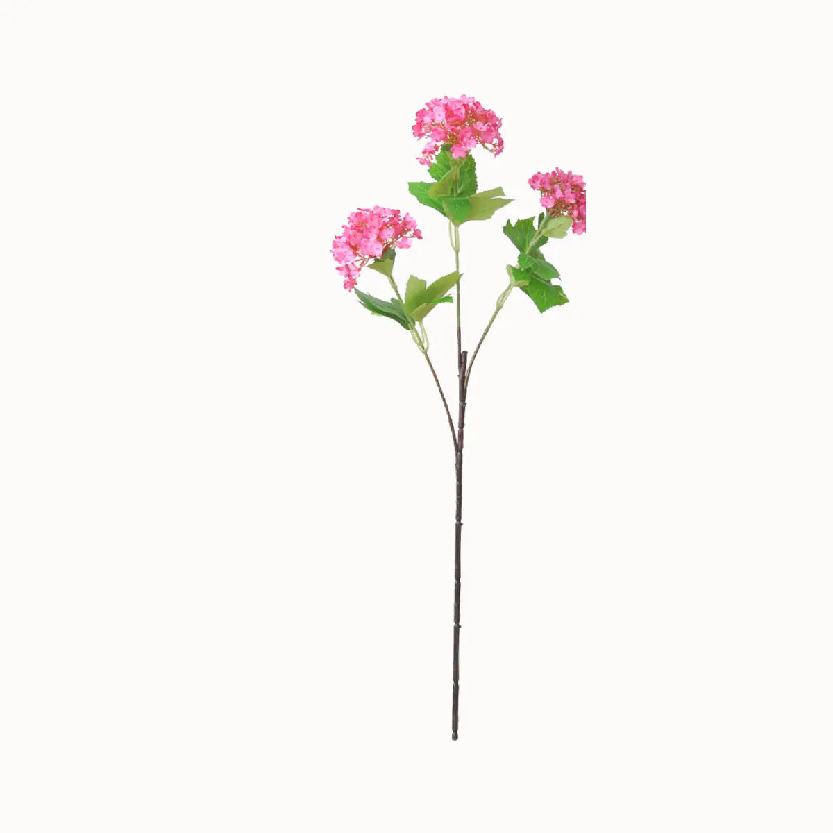 EVERIVELLE Three-Head Artificial Viburnum Snowball Branch