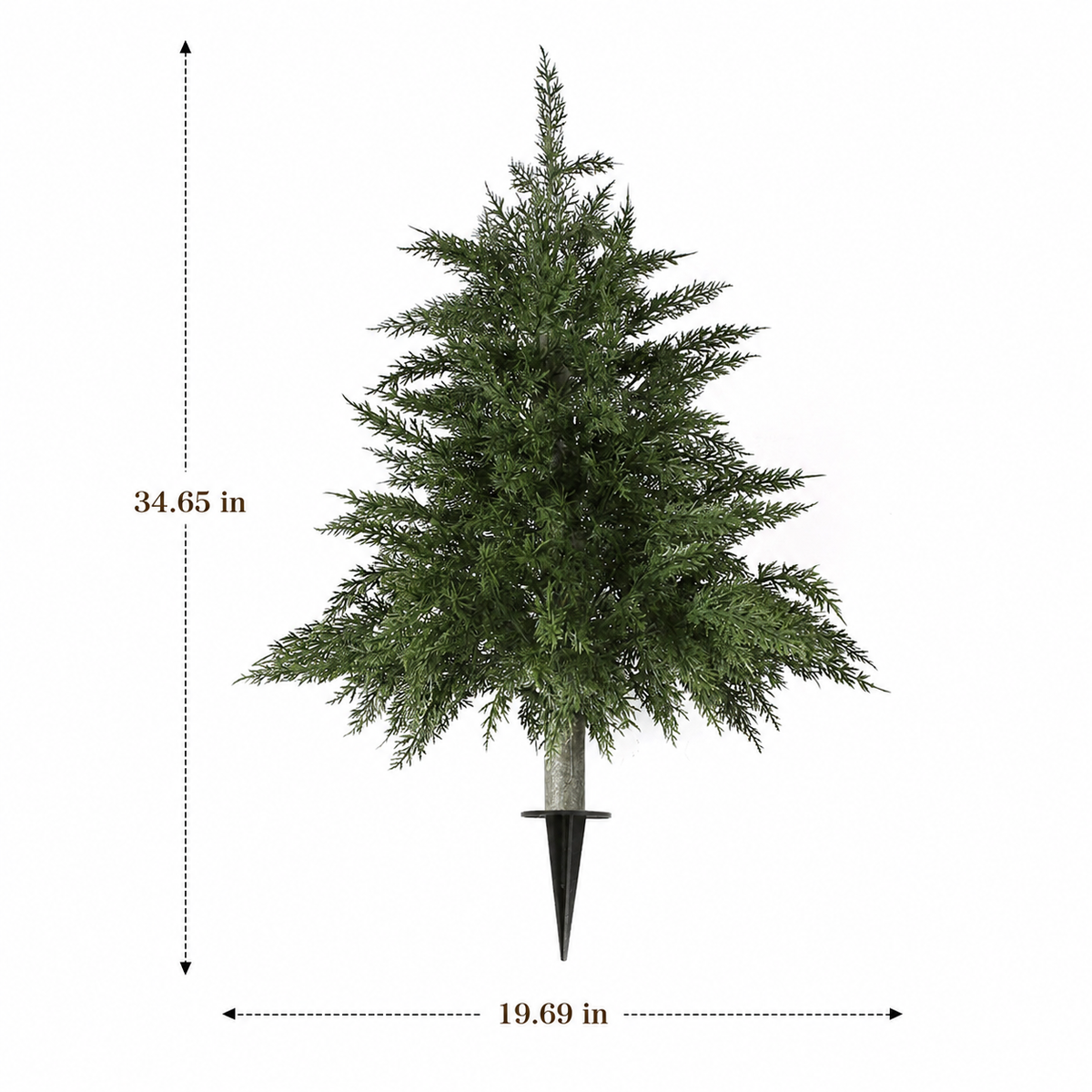 EVERIVELLE Artificial Cedar Tree Garden Stake