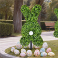 EVERIVELLE Artificial Boxwood Easter Bunny Garden Stake