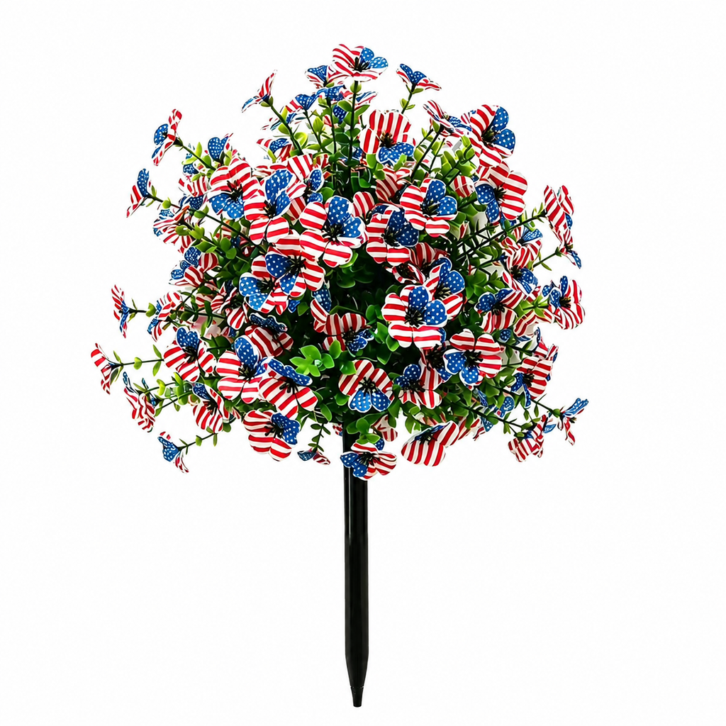 EVERIVELLE Patriotic U.S. Flag Flower Garden Stake