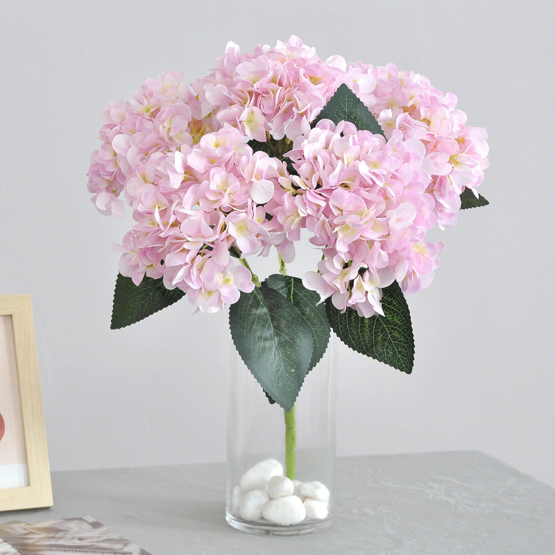 EVERIVELLE Grand Five-Head Artificial Hydrangea Bouquet