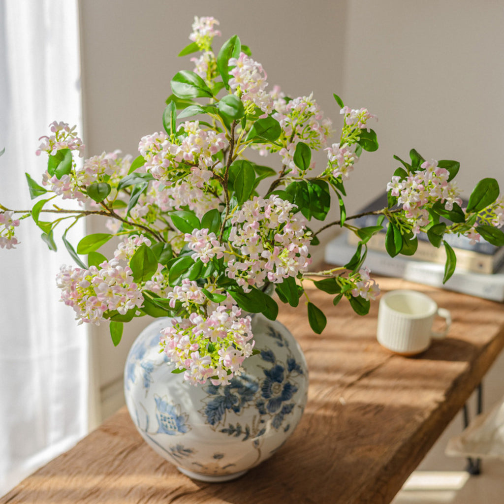 EVERIVELLE Artificial Orange Jasmine Blossom Branch