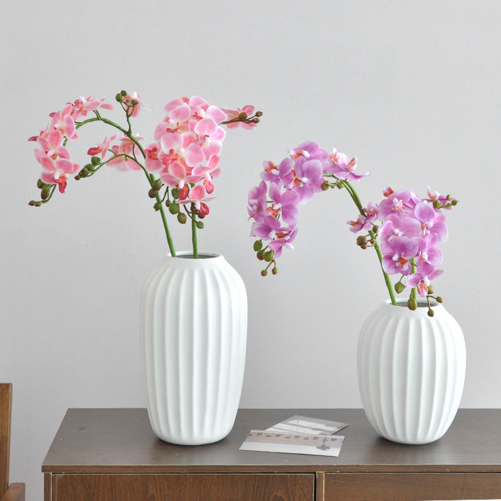 EVERIVELLE Three-Branch Artificial Phalaenopsis Orchid Stem