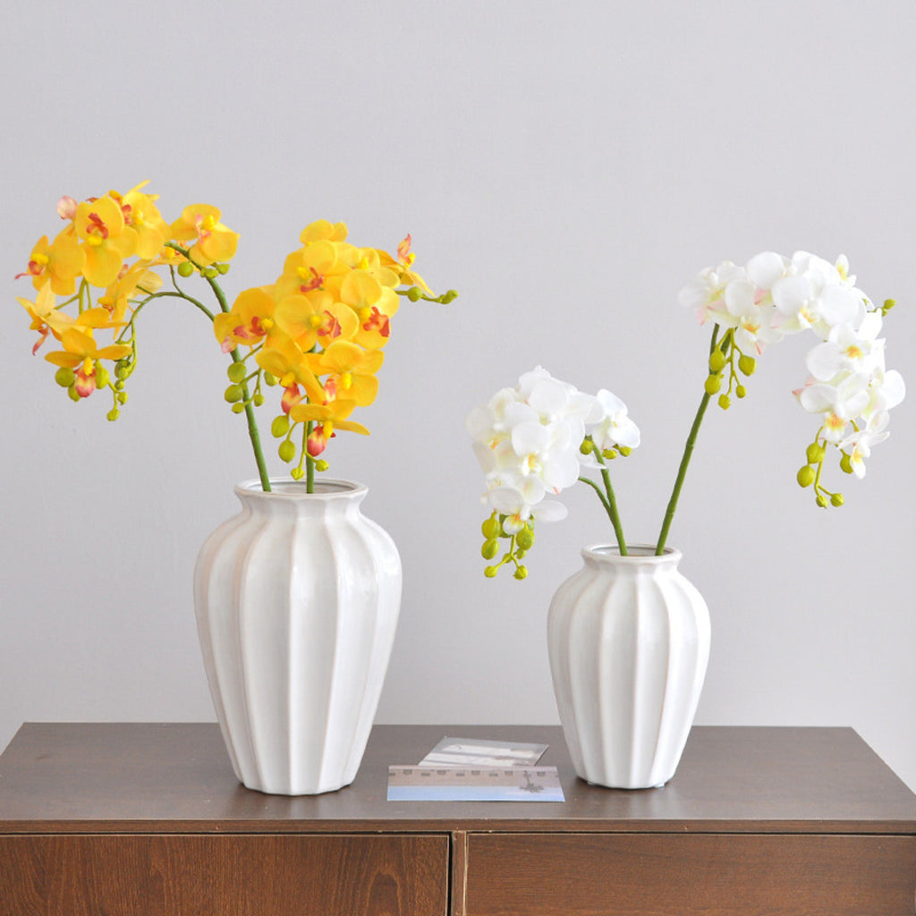 EVERIVELLE Three-Branch Artificial Phalaenopsis Orchid Stem
