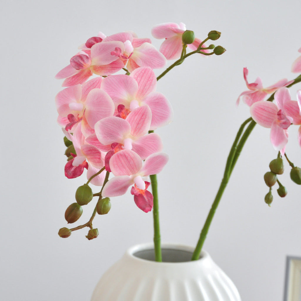 EVERIVELLE Three-Branch Artificial Phalaenopsis Orchid Stem