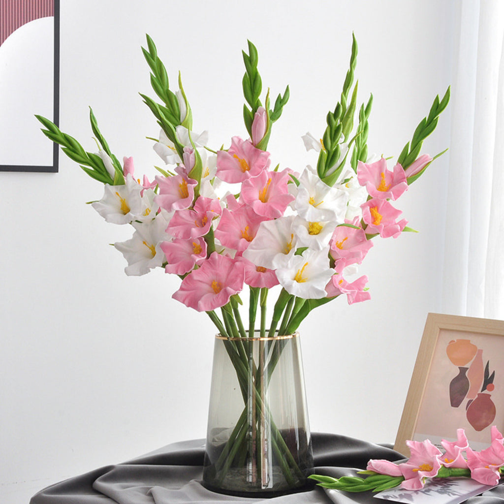 EVERIVELLE 22-Inch PU Artificial Gladiolus Stem