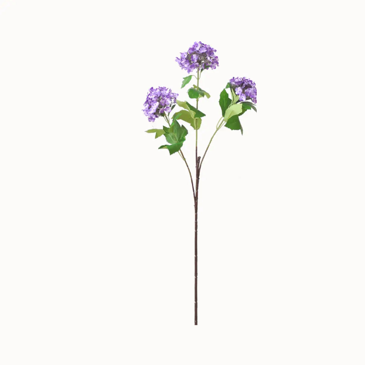 EVERIVELLE Three-Head Artificial Viburnum Snowball Branch
