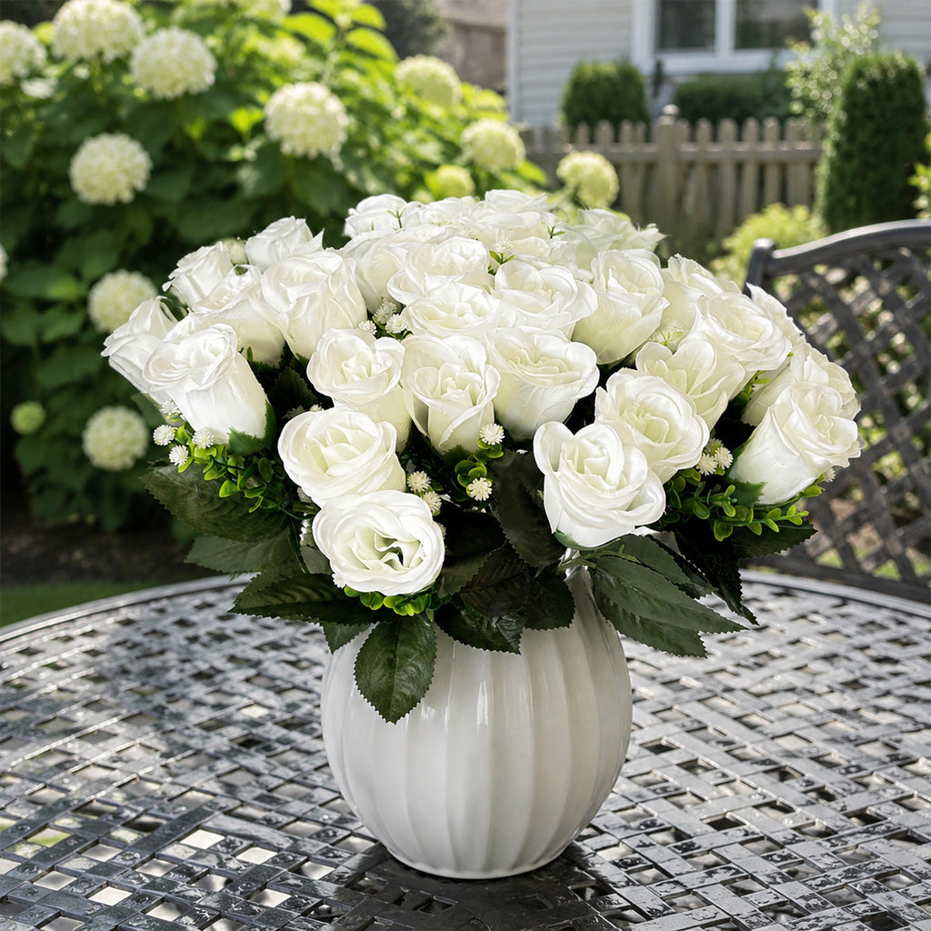 EVERIVELLE 36-Head Artificial Rose Bouquet
