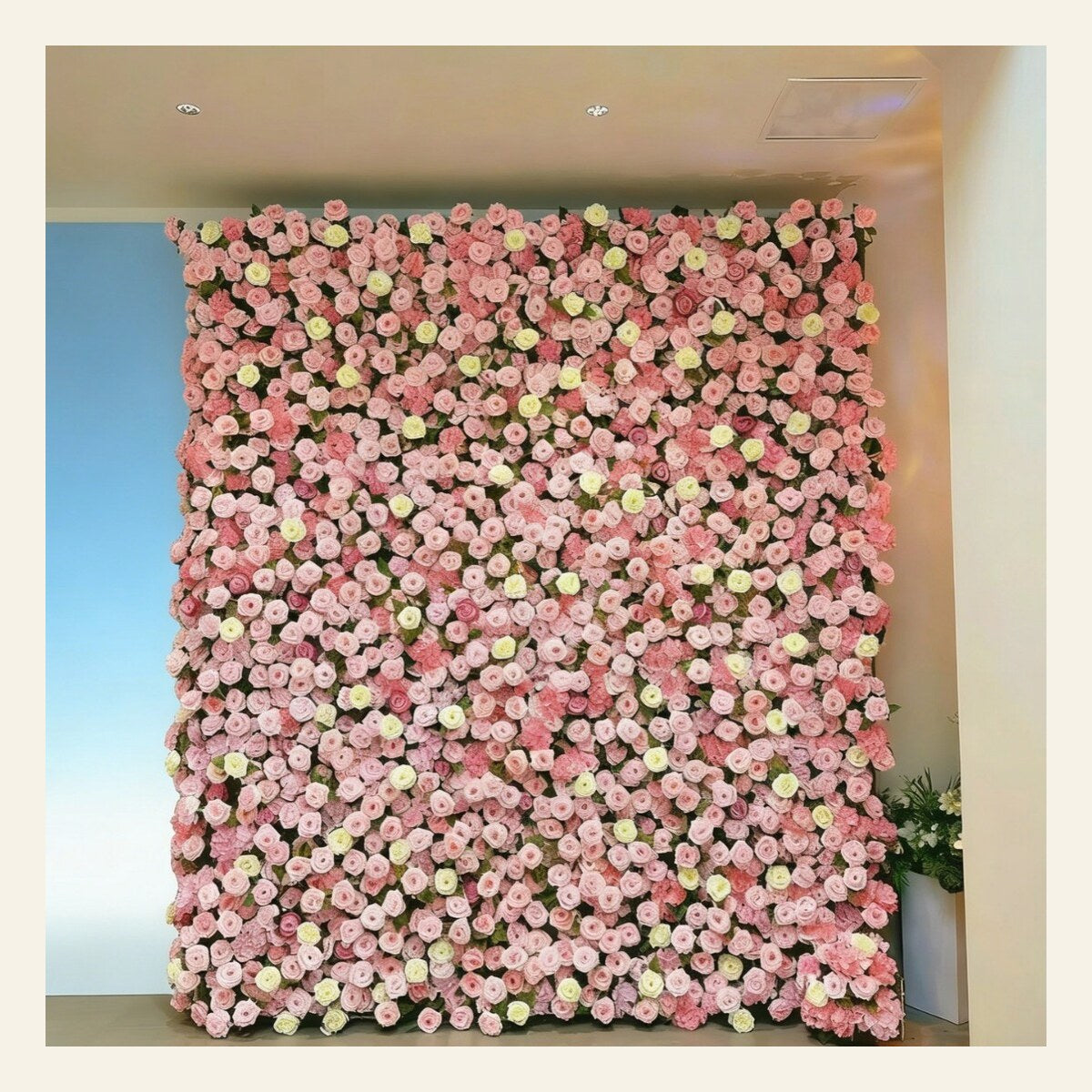EVERIVELLE Custom Artificial Flower Wall Backdrop