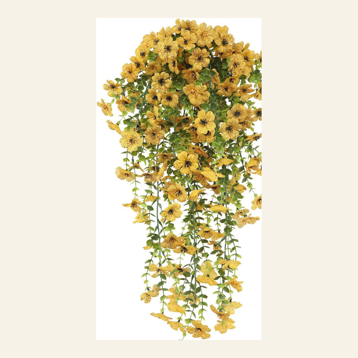 EVERIVELLE Hanging Artificial Eucalyptus & Violet Floral Spray