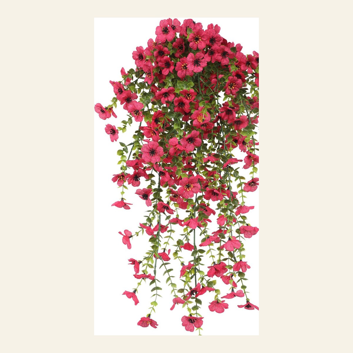 EVERIVELLE Hanging Artificial Eucalyptus & Violet Floral Spray