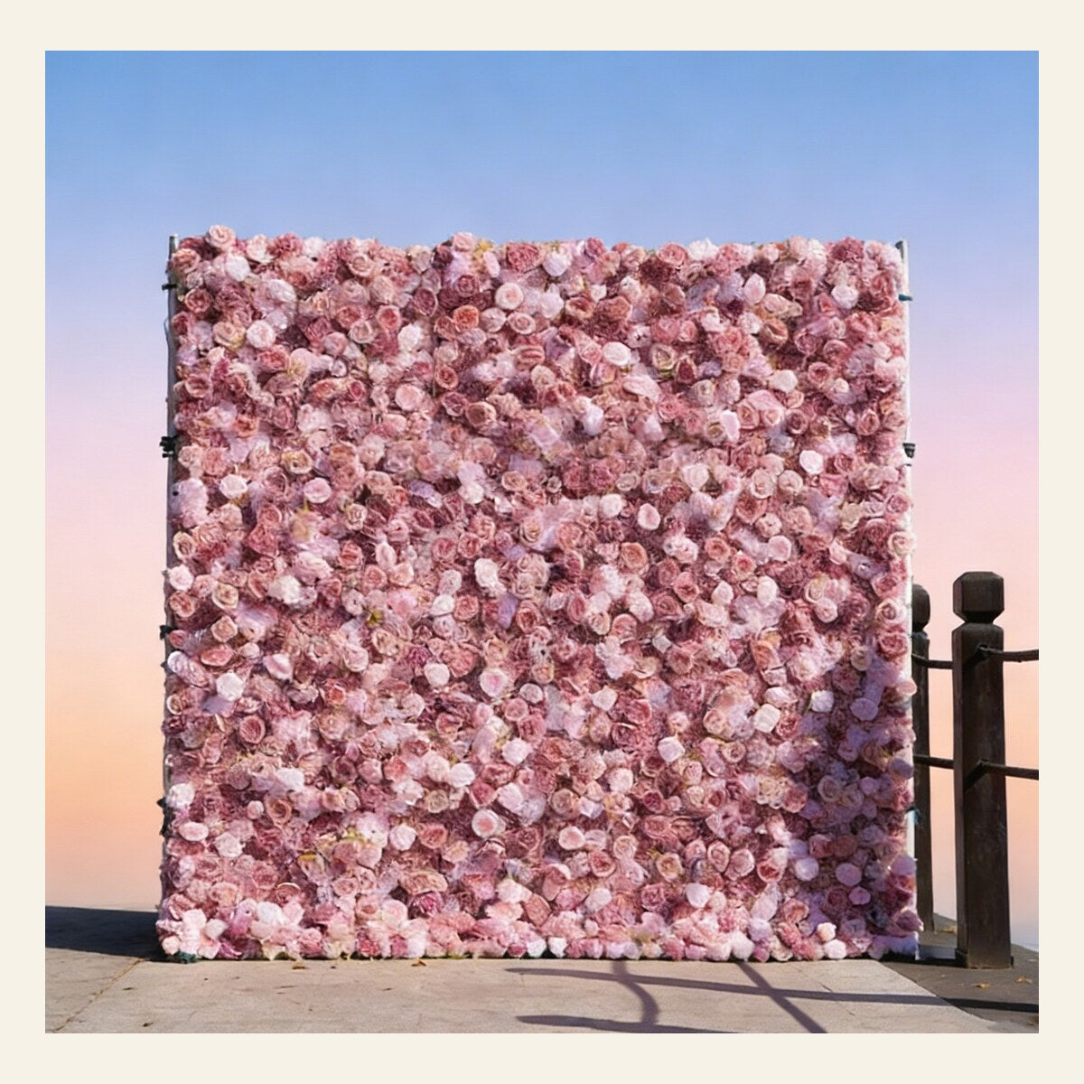 EVERIVELLE Custom Artificial Flower Wall Backdrop