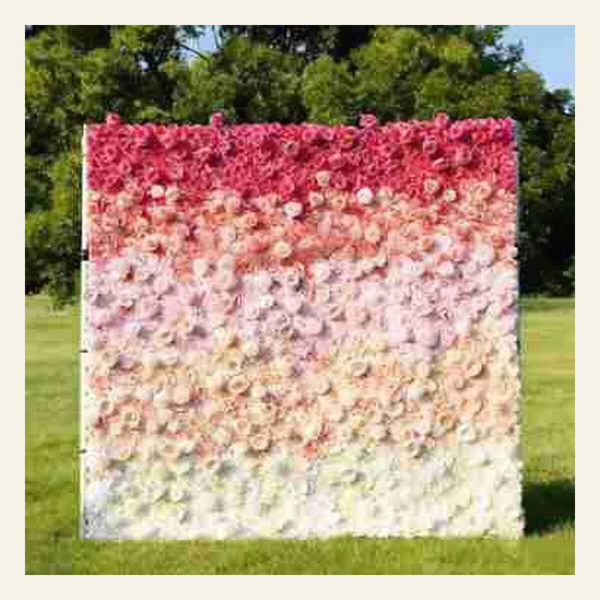 EVERIVELLE Custom Artificial Flower Wall Backdrop