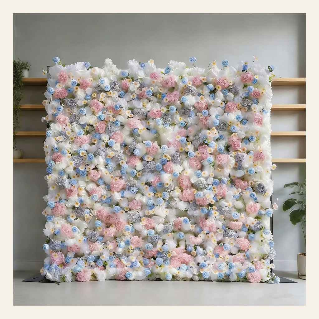 EVERIVELLE Custom Artificial Flower Wall Backdrop