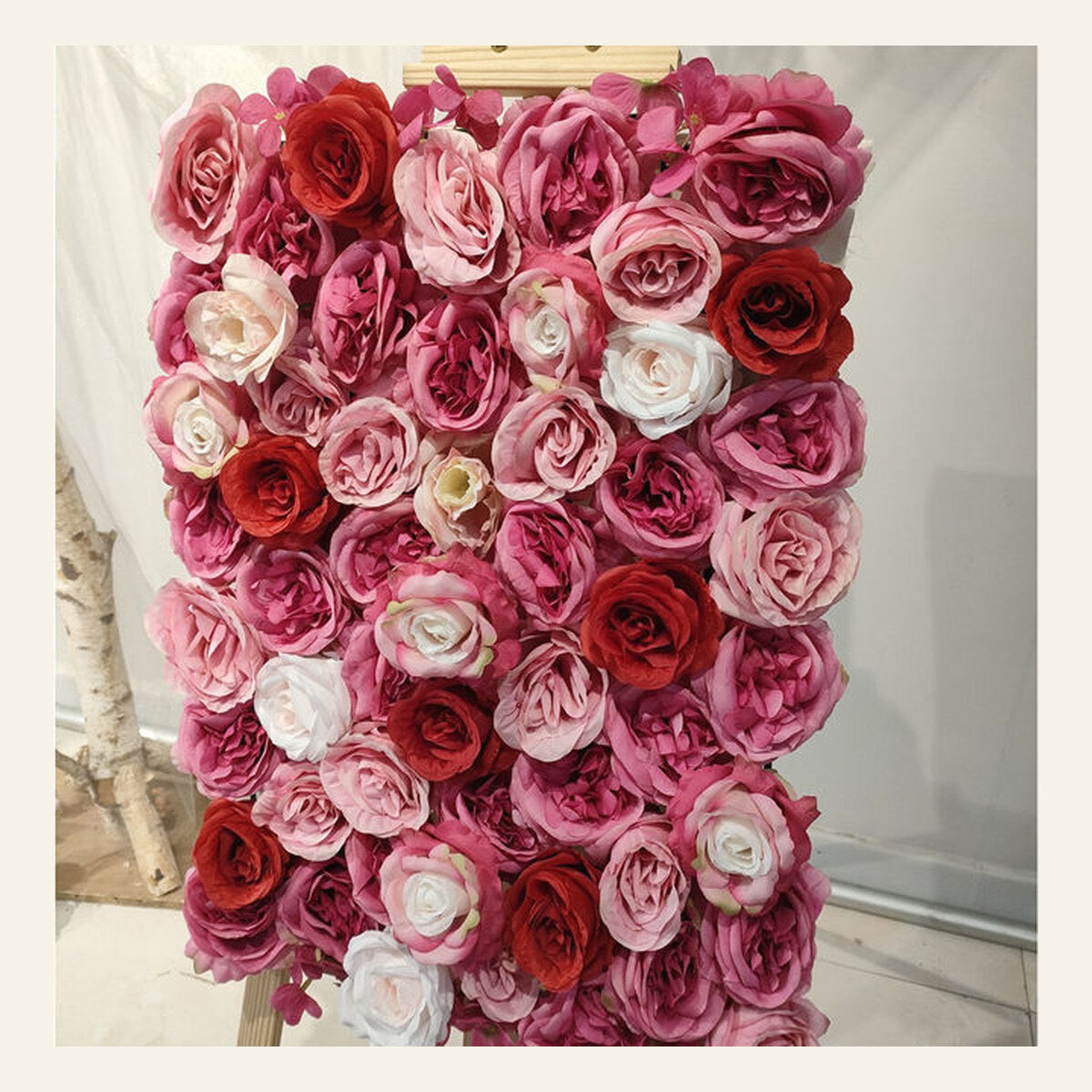 EVERIVELLE Artificial Flower Wall Panels