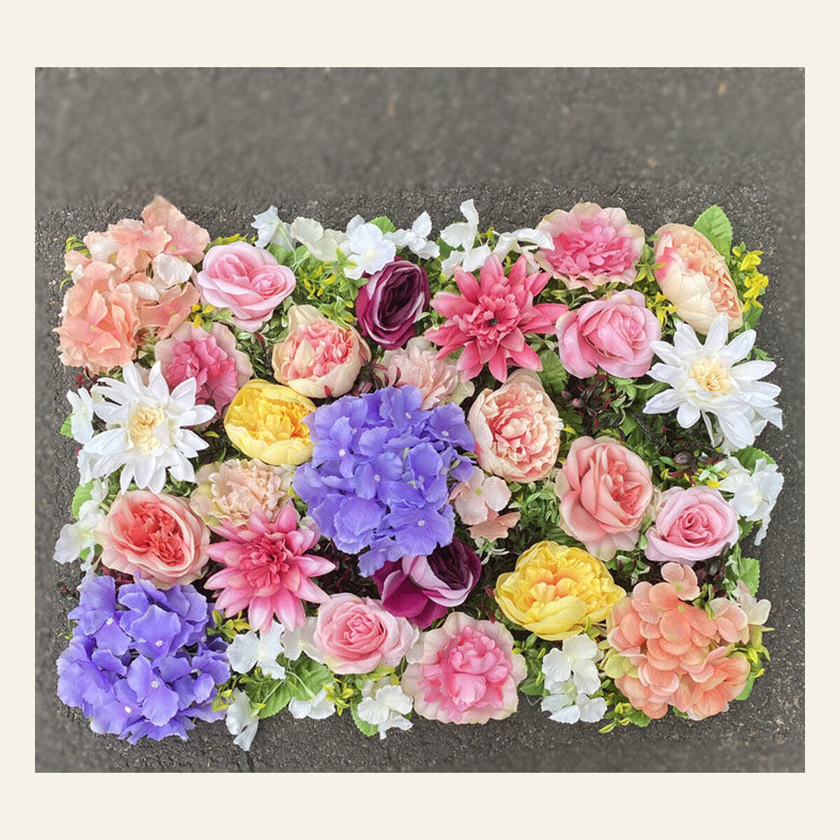 EVERIVELLE Artificial Flower Wall Panels
