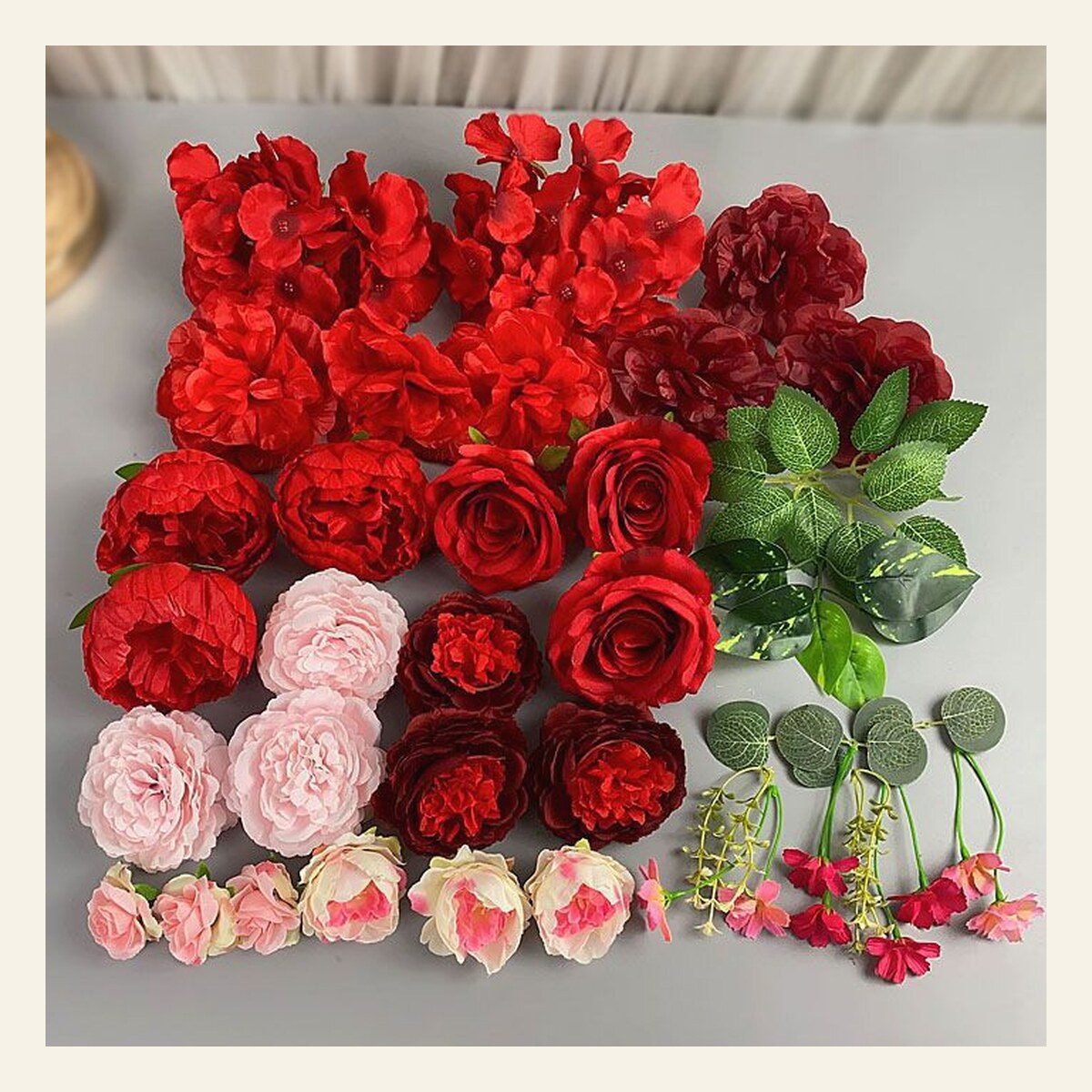 EVERIVELLE Artificial Flower Wall Panels