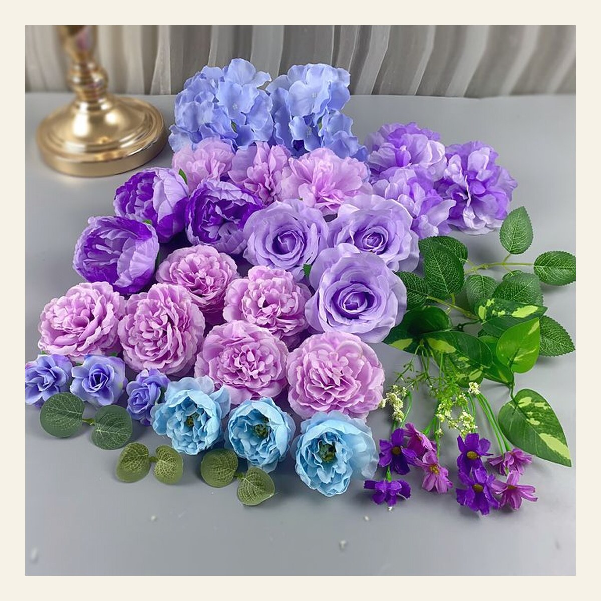 EVERIVELLE Artificial Flower Wall Panels