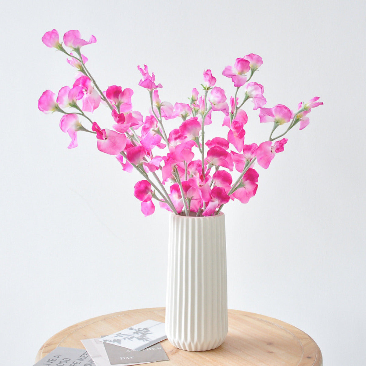 EVERIVELLE 24.8-Inch Artificial Sweet Pea Stem