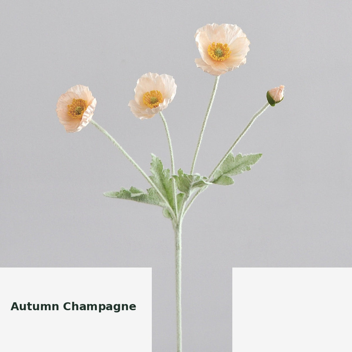 EVERIVELLE Artificial Poppy Flower Stem