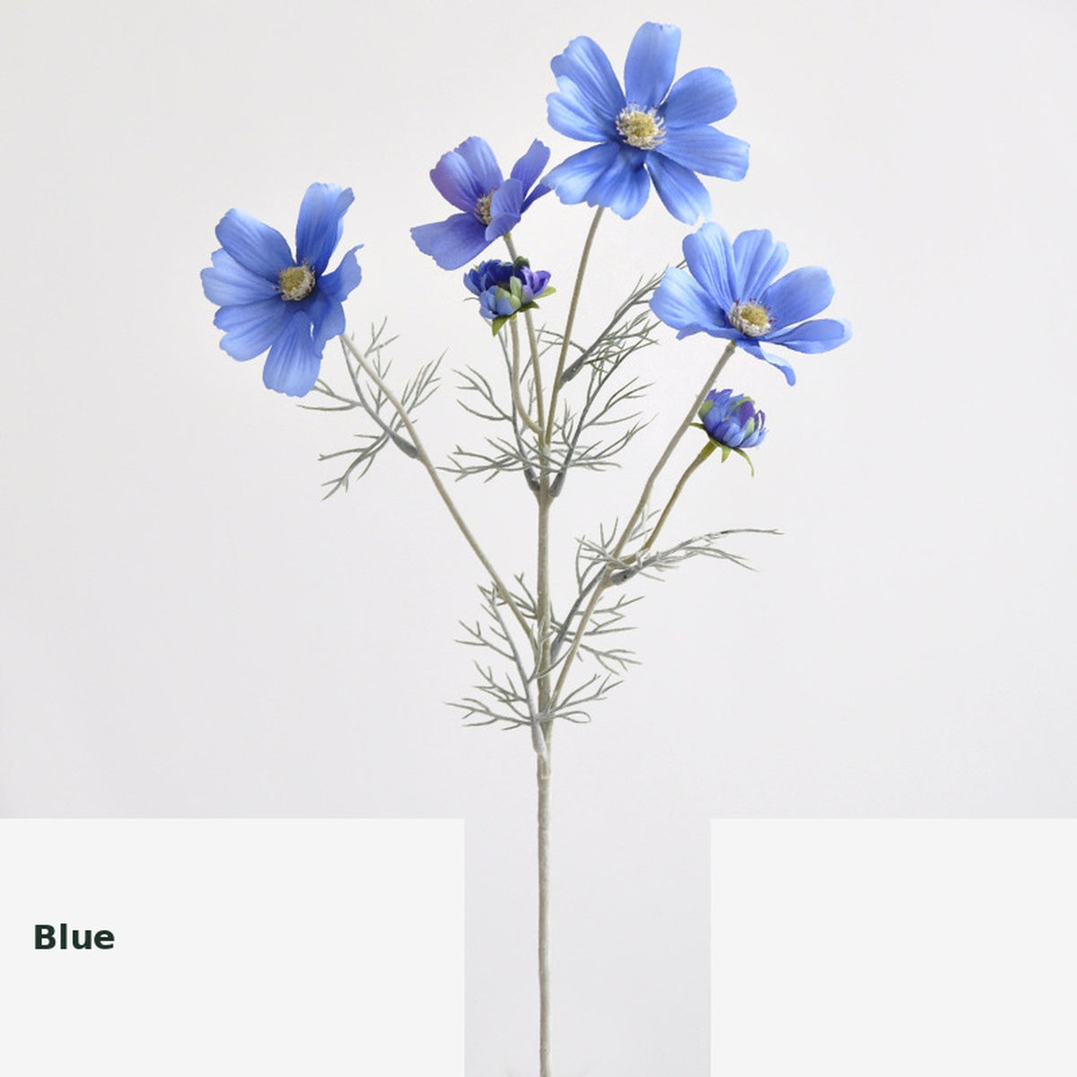EVERIVELLE Six-Head Flocked Artificial Cosmos Spray