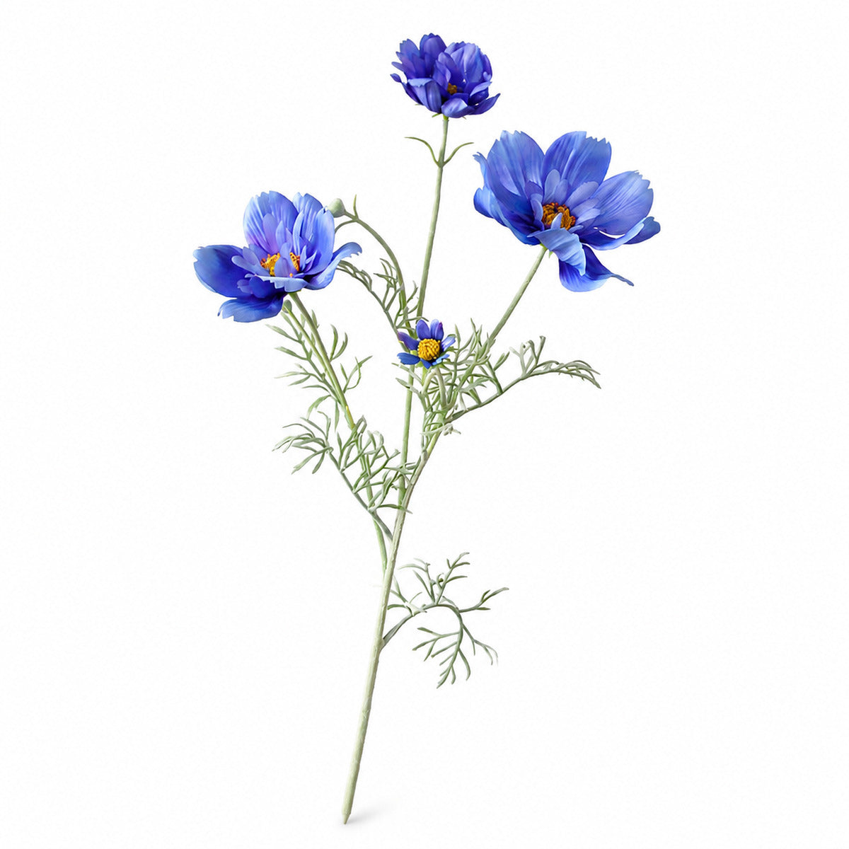 EVERIVELLE 30.7-Inch Flocked Artificial Queen Cosmos Stem
