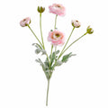 EVERIVELLE 27.2-Inch Six-Head Flocked Artificial Ranunculus Stem