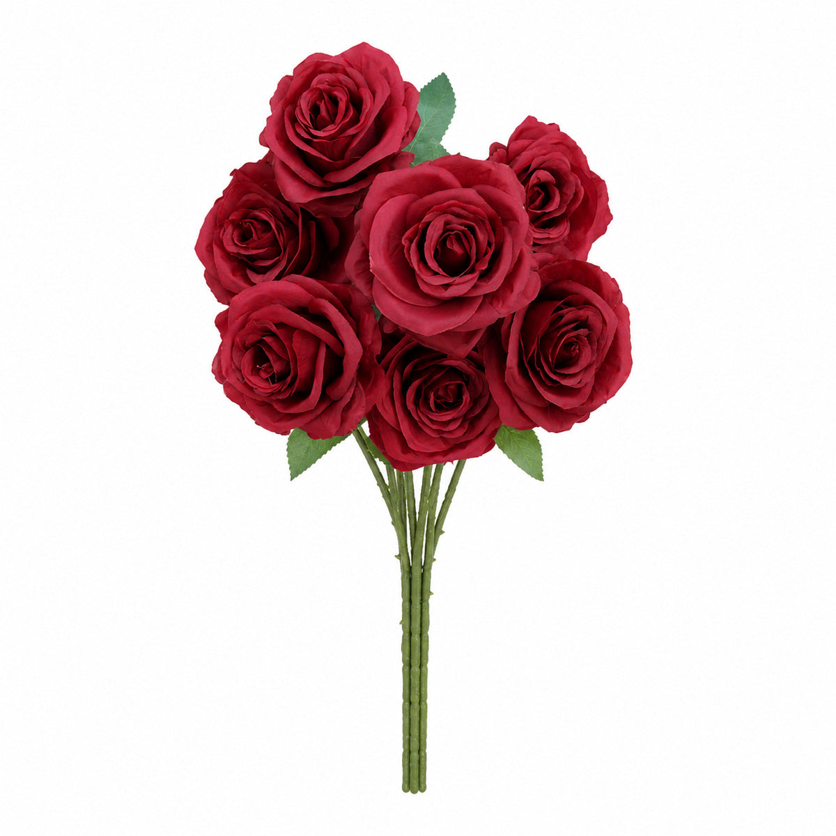 EVERIVELLE 17.3-Inch Seven-Head Artificial Rose Bouquet