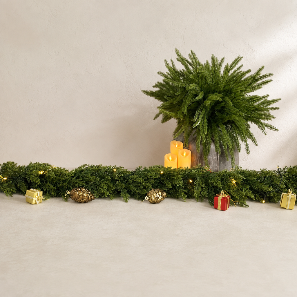 Cedar garland green tabletop neutral