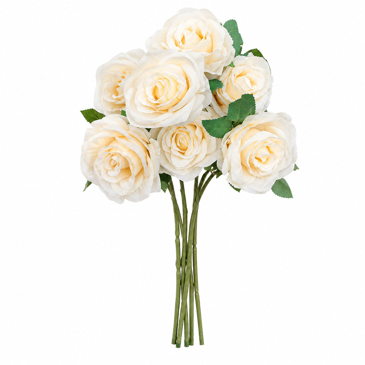 EVERIVELLE 17.3-Inch Seven-Head Artificial Rose Bouquet