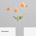 EVERIVELLE Artificial Poppy Flower Stem