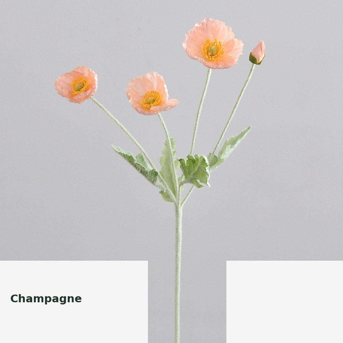 EVERIVELLE Artificial Poppy Flower Stem