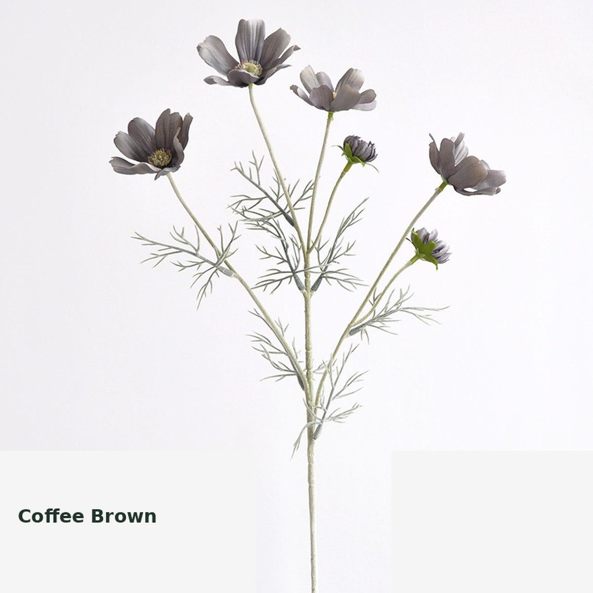 EVERIVELLE Six-Head Flocked Artificial Cosmos Spray