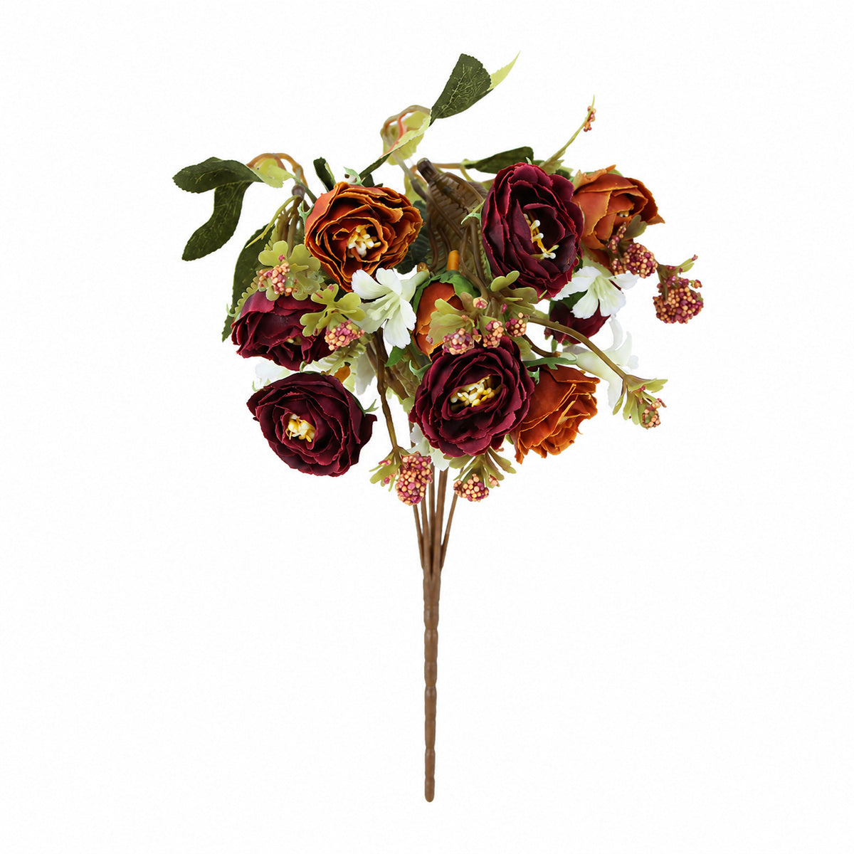 EVERIVELLE Artificial Rose & Tea Bud Mini Bouquet