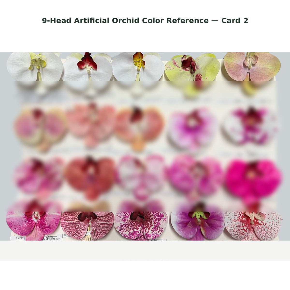 EVERIVELLE Nine-Head Artificial Phalaenopsis Orchid Stem