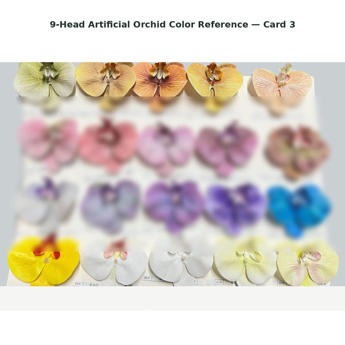 EVERIVELLE Nine-Head Artificial Phalaenopsis Orchid Stem