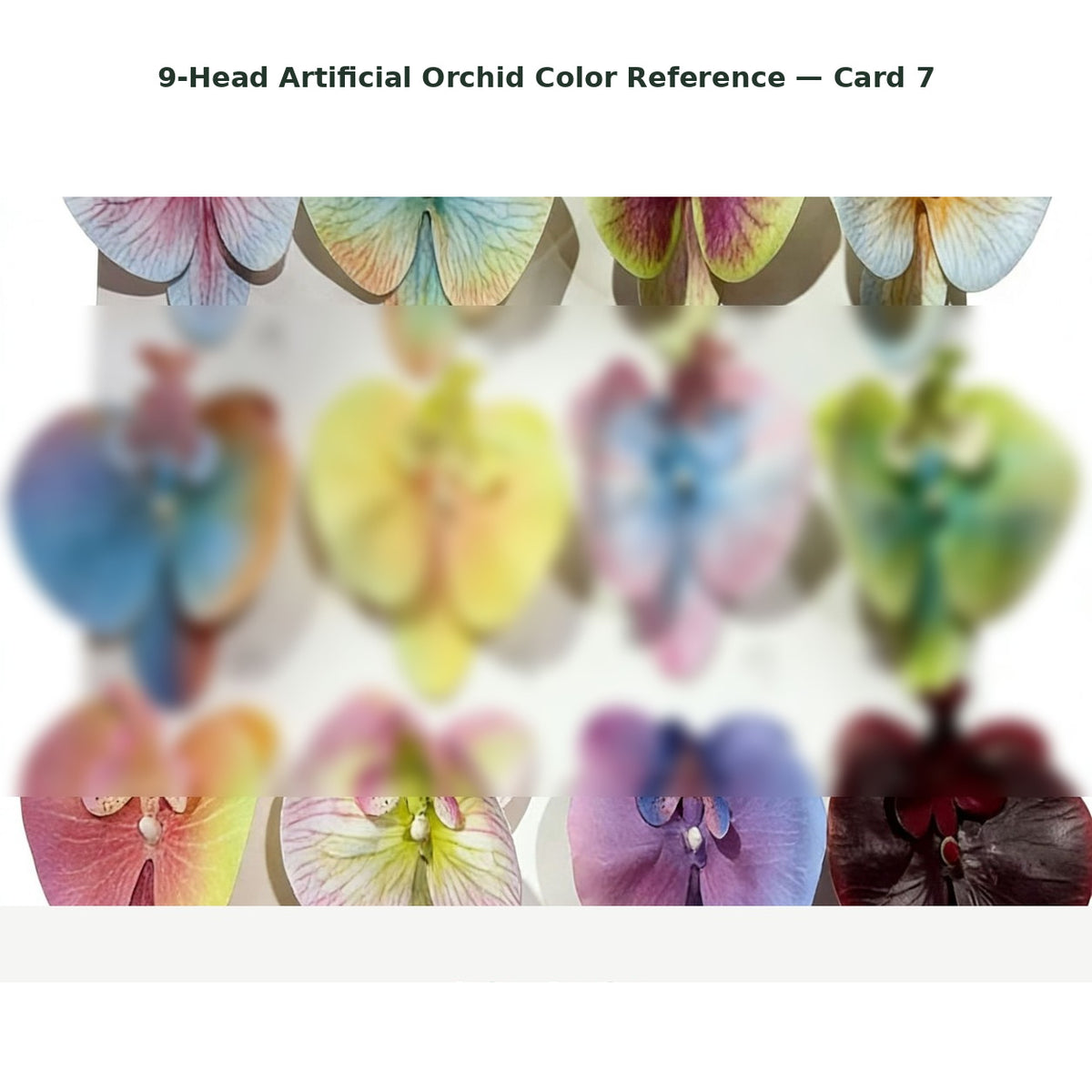 EVERIVELLE Nine-Head Artificial Phalaenopsis Orchid Stem