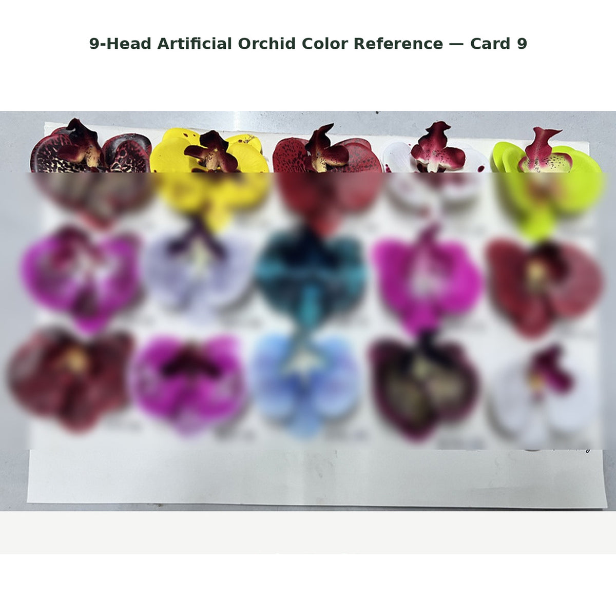 EVERIVELLE Nine-Head Artificial Phalaenopsis Orchid Stem