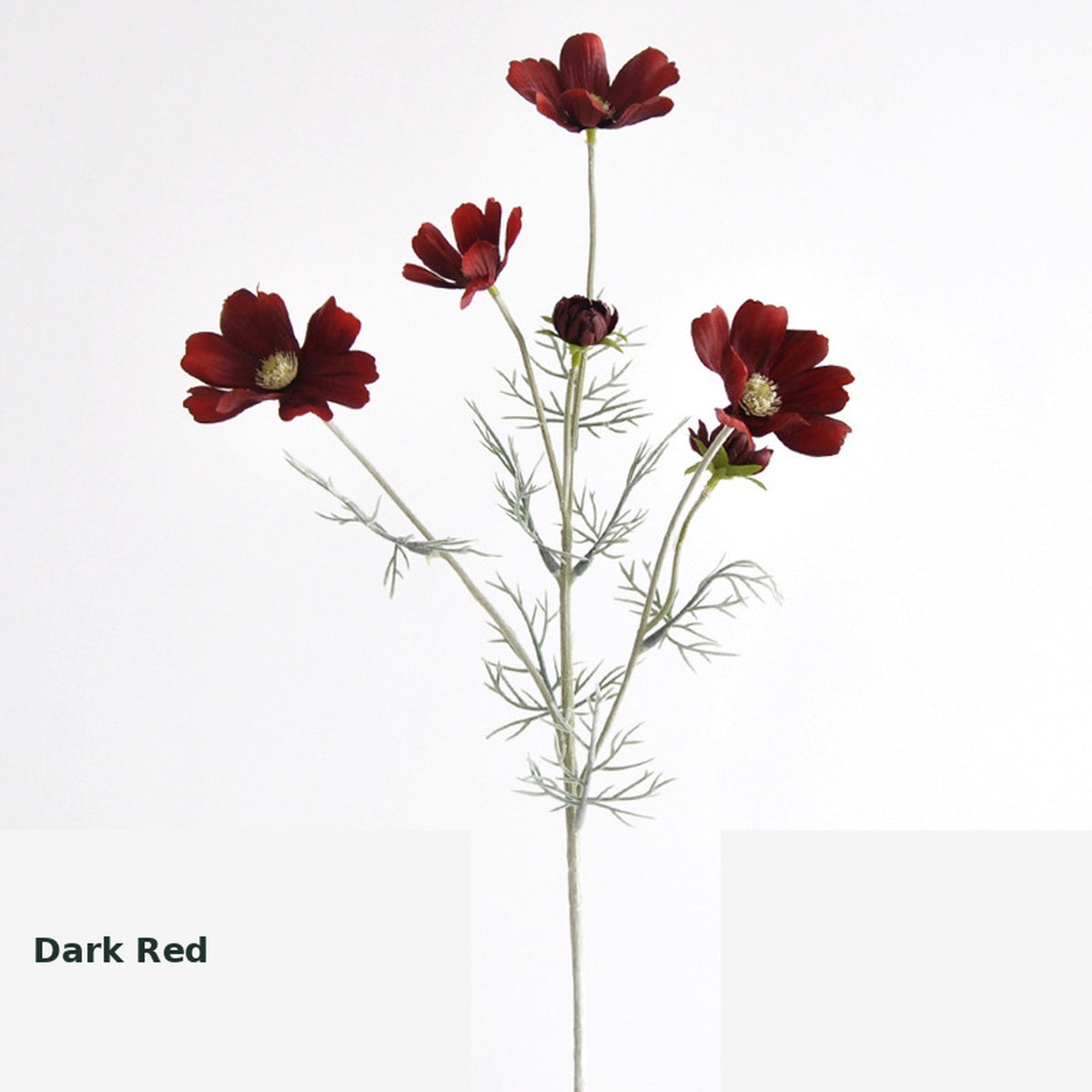EVERIVELLE Six-Head Flocked Artificial Cosmos Spray