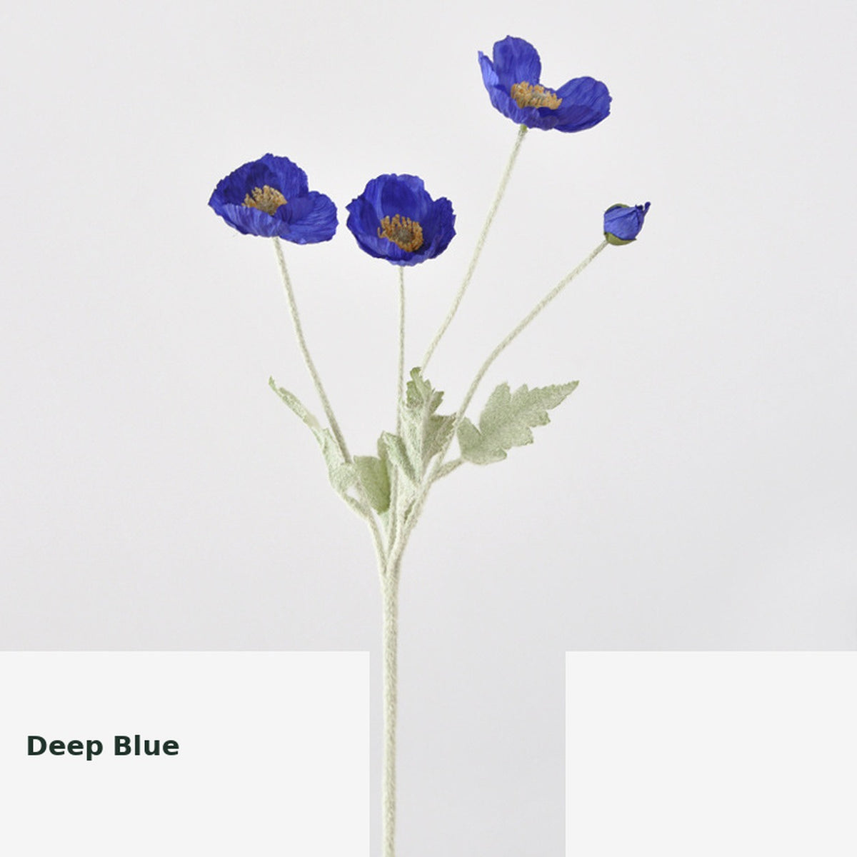 EVERIVELLE Artificial Poppy Flower Stem