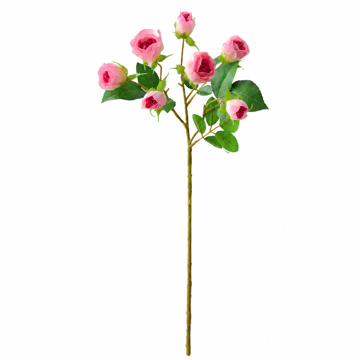 EVERIVELLE Seven-Head Mini Artificial Lotus Rose Stem