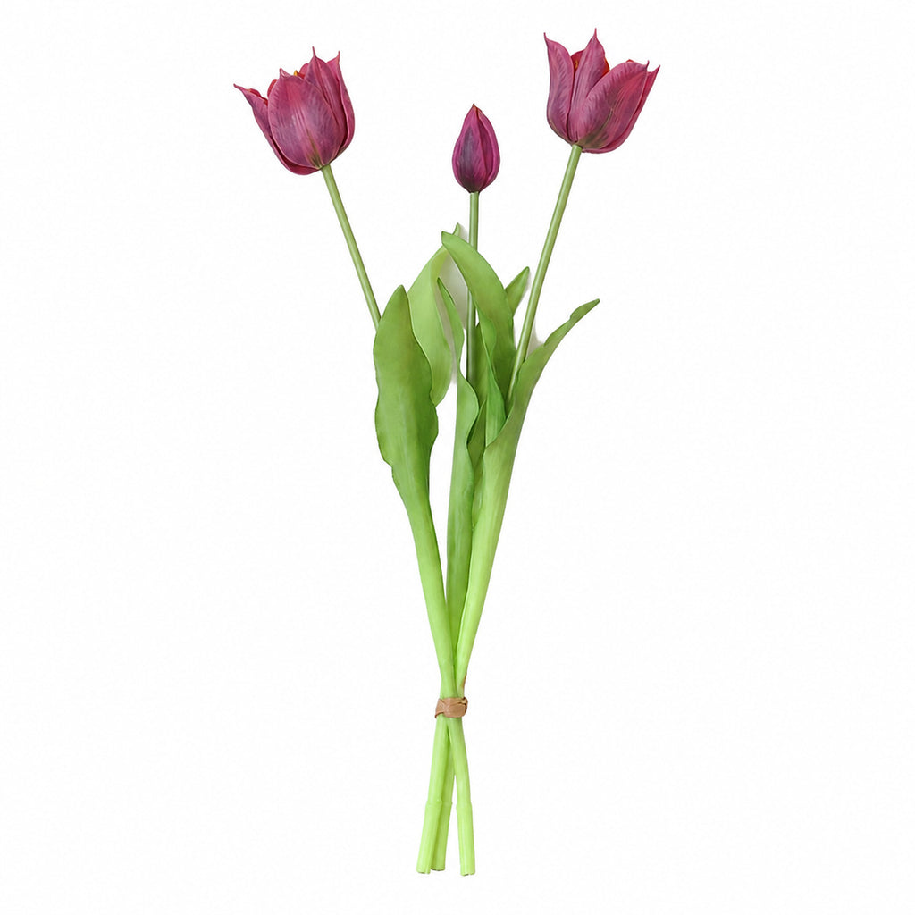 EVERIVELLE Three-Stem Soft-Touch Artificial Tulip Bouquet