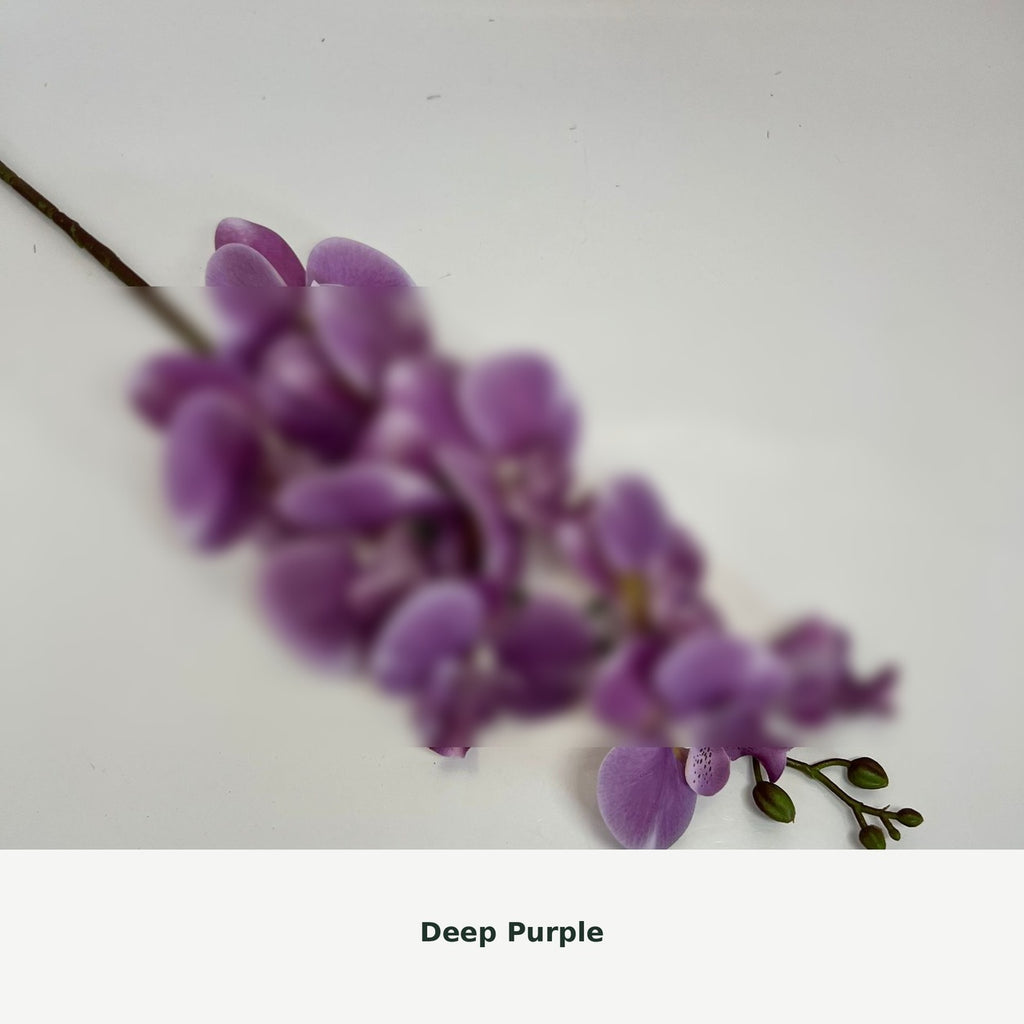 EVERIVELLE Nine-Head Artificial Phalaenopsis Orchid Stem