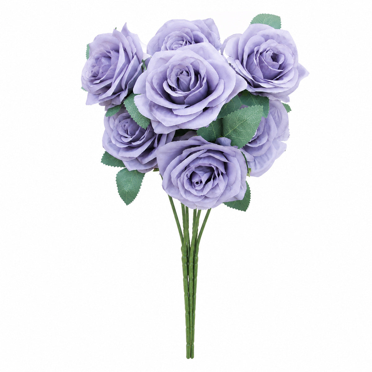 EVERIVELLE 17.3-Inch Seven-Head Artificial Rose Bouquet