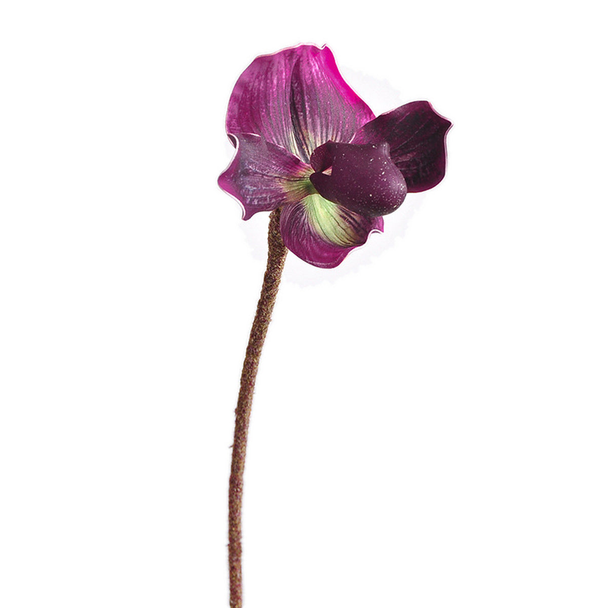 EVERIVELLE Artificial Paphiopedilum Slipper Orchid Stem