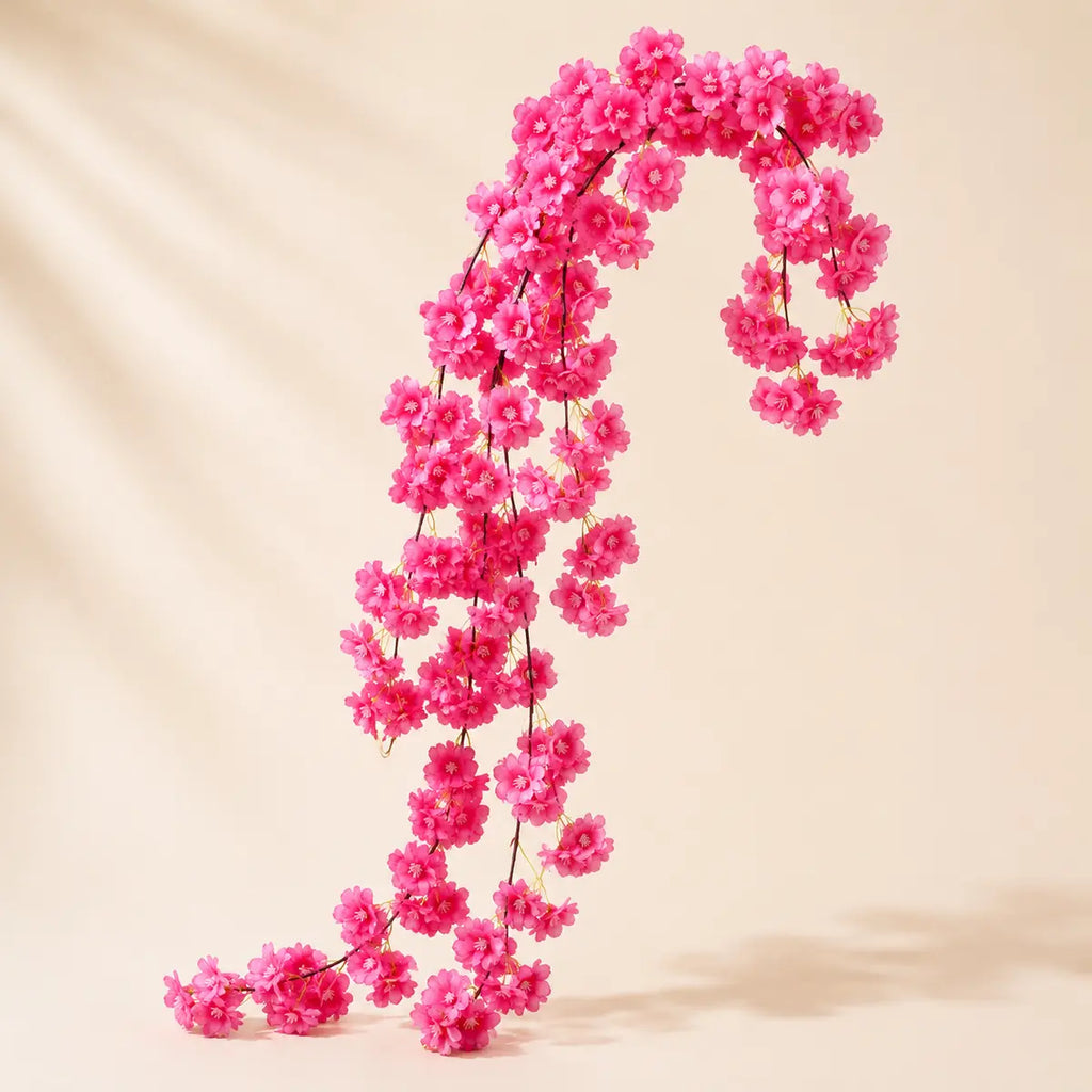 EVERIVELLE Artificial Cherry Blossom Vine Garland